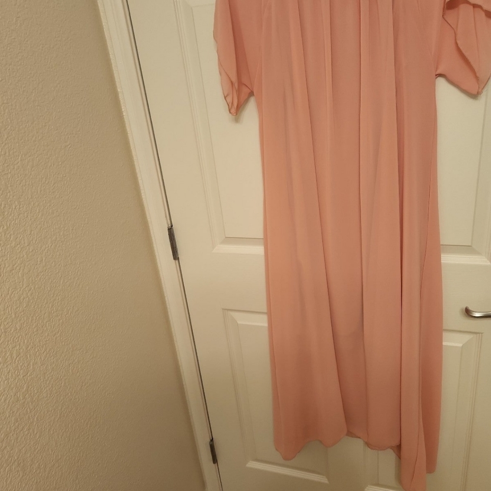 You and me nwot dress size L peach color